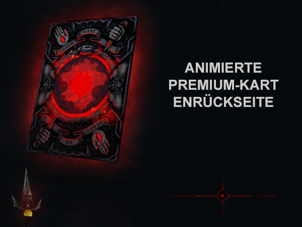 animierte Premium-Kartenrückseite