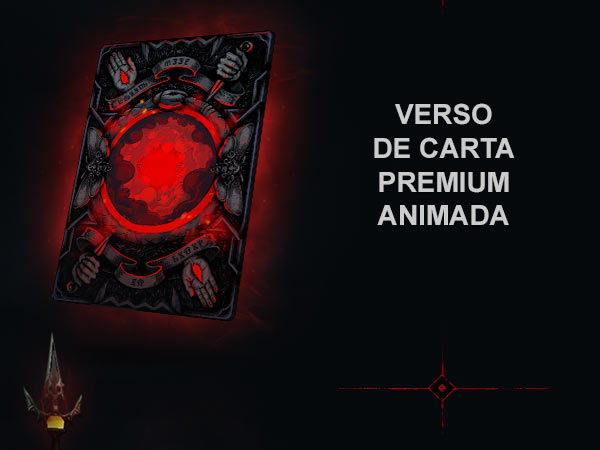 verso de carta premium animada