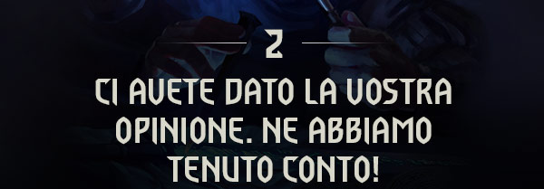 CI AVETE DATO LA VOSTRA OPINIONE.
NE ABBIAMO TENUTO CONTO!
