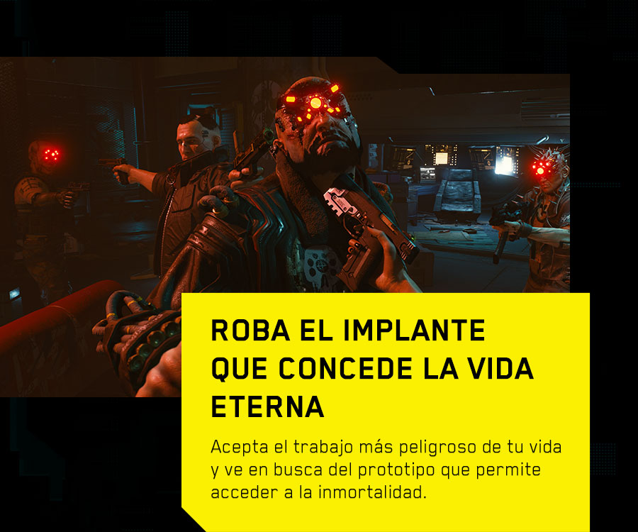 ROBA EL IMPLANTE QUE CONCEDE LA VIDA ETERNA