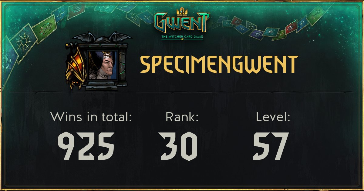 SpecimenGwent GWENT The Witcher Card Game