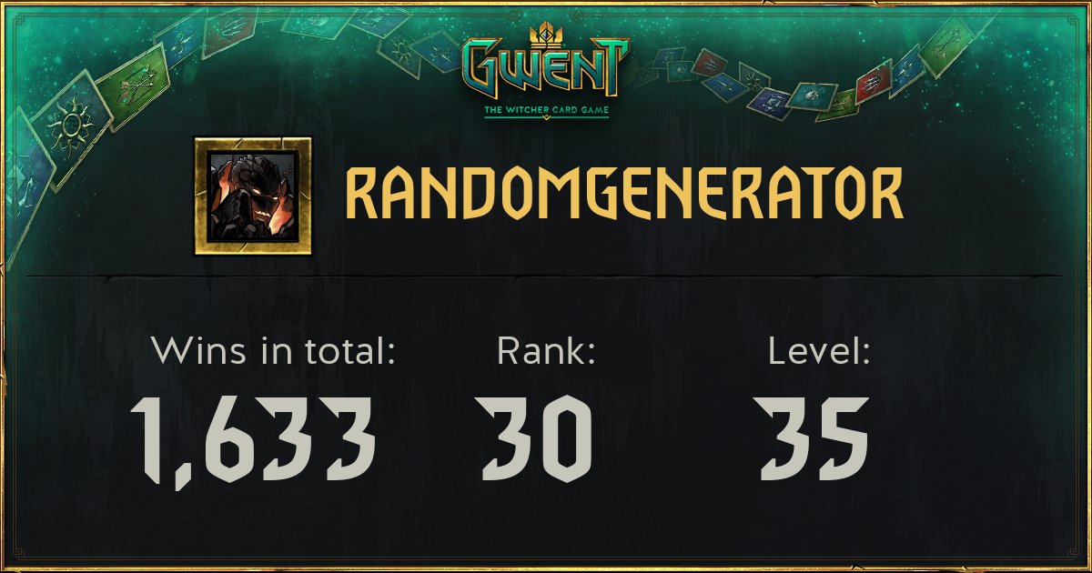 Randomgenerator Gwent The Witcher Card Game