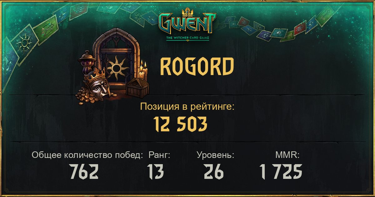 Rogord - ГВИНТ: Ведьмак. Карточная игра